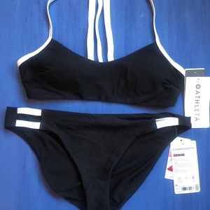 Athleta Cloud Break Rib bikini NWT S top M bottom